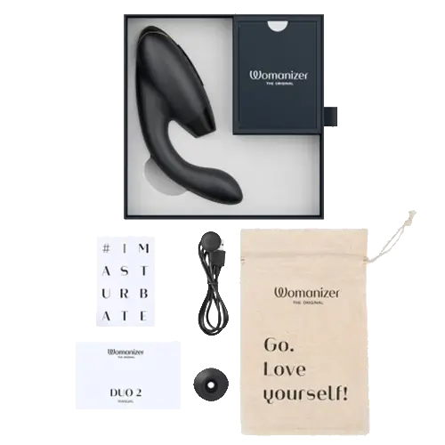 Double Stimulateur Clitoris & Point G Womanizer Duo 2 + accessoire